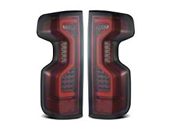 PRO-Series LED Tail Lights; Red Housing; Smoked Lens (20-23 Silverado 3500 HD w/ Factory Halogen Tail Lights)