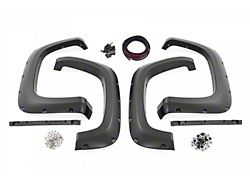 Rough Country Pocket Fender Flares; Flat Black (20-23 Silverado 2500 HD)