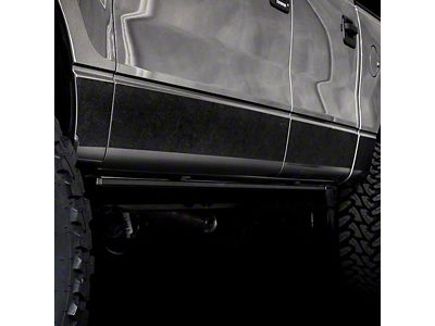 Rocker Armor Kit; Black (15-19 Silverado 3500 HD Crew Cab w/ 6.50-Foot Standard Box & OEM Body Side Molding)