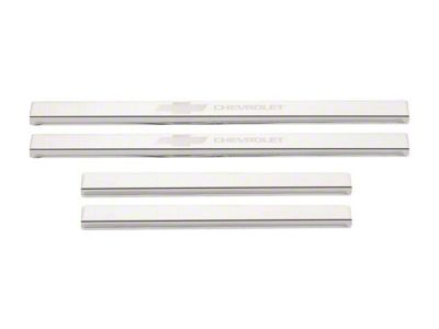Putco Stainless Steel Door Sills with Bow Tie Etching (20-23 Silverado 3500 HD Crew Cab)