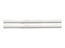 Putco Stainless Steel Door Sills with Bow Tie Etching (20-23 Silverado 3500 HD Regular Cab, Double Cab)