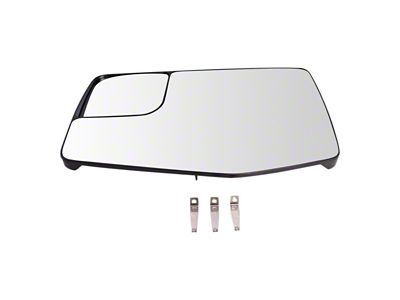Power Heated Mirror Glass; Driver Side (20-23 Chevrolet Silverado 3500 HD)