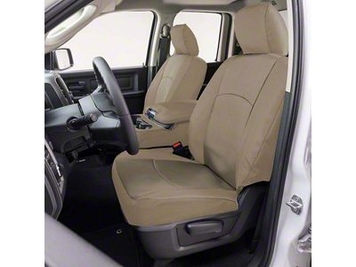 Covercraft Precision Fit Seat Covers Endura Custom Second Row Seat Cover; Tan (20-24 Silverado 2500 HD Crew Cab)
