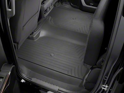 Weathertech DigitalFit Rear Floor Liner; Black (20-23 Sierra 2500 HD Crew Cab w/ Front Bench Seat)