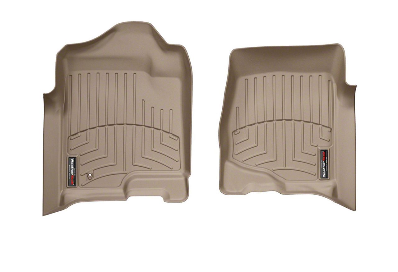 Weathertech Silverado 2500 Floor Mat Set; DigitalFit; Tan; Front 450661