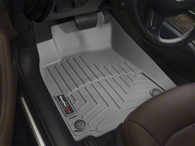 Weathertech DigitalFit Front Over the Hump Floor Liner; Gray (07-14 Silverado 3500 HD Extended Cab, Crew Cab)