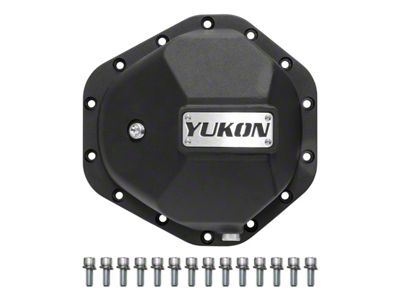 Yukon Gear Differential Cover; Rear; GM 10.50-Inch; 14-Bolt; Nodular Iron Differential Cover; Includes Metric Cover Bolts and Magnetic Drain Plug (07-18 6.0L Silverado 3500 HD)