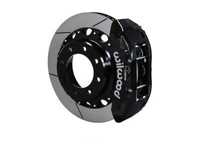 Wilwood Tactical Extreme TX6R Rear Big Brake Kit with 16-Inch Slotted Rotors; Black Calipers (07-10 Sierra 2500 HD)
