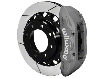 Wilwood Tactical Extreme TX6R Rear Big Brake Kit with 16-Inch Slotted Rotors; Anodized Clear Calipers (07-10 Sierra 2500 HD)