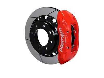 Wilwood Tactical Extreme TX6R Rear Big Brake Kit with 16-Inch Slotted Rotors; Red Calipers (07-10 Sierra 2500 HD)