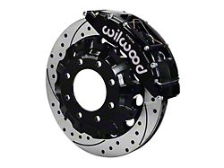 Wilwood TC6R Front Big Brake Kit with 16-Inch Drilled and Slotted Rotors; Black Calipers (07-10 Sierra 3500 HD)