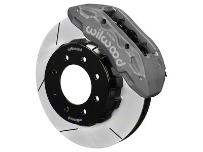 Wilwood Tactical Extreme TX6R Front Big Brake Kit with 16-Inch Slotted Rotors; Anodized Clear Calipers (07-10 Sierra 2500 HD)