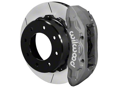 Wilwood Tactical Extreme TX6R Rear Big Brake Kit with 15.50-Inch Slotted Rotors; Anodized Clear Calipers (11-19 Sierra 2500 HD)