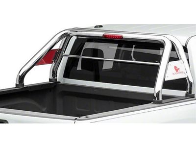 Classic Roll Bar with 50-Inch LED Light Bar; Stainless Steel (07-23 Silverado 2500 HD)