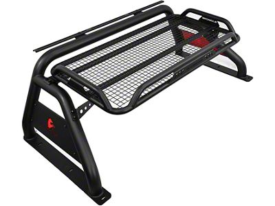 Roll Bar; Black; 4-Inch Tubing; 150-Pound Weight Capacity; Can Accommodate Up to 50-Inch LED Light Bar (03-23 RAM 2500)