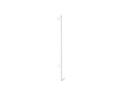 Steinjager 3.80-Foot Flag Pole Kit; Cloud White (Universal; Some Adaptation May Be Required)