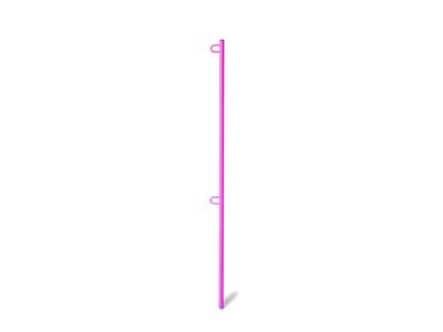 Steinjager 5-Foot Flag Pole Kit; Hot Pink (Universal; Some Adaptation May Be Required)