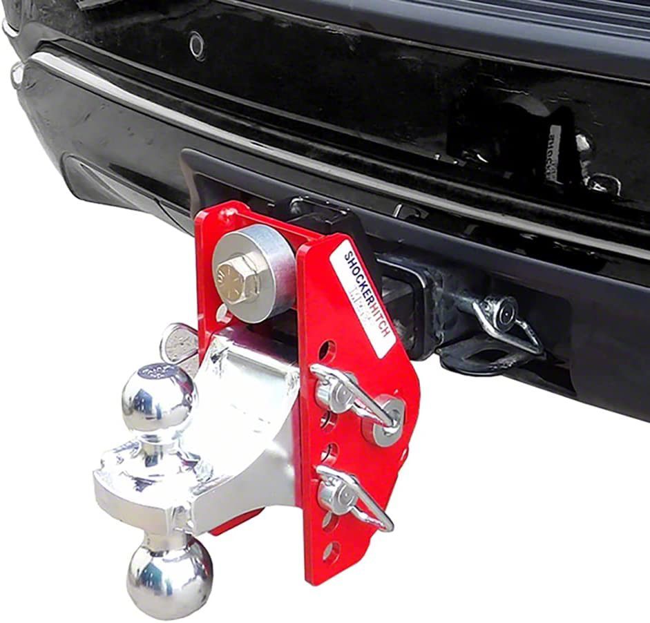 Shocker Hitch F250 Super Duty Impact Cushioned 2Inch Receiver Hitch Ball Mount with 2 and 25/