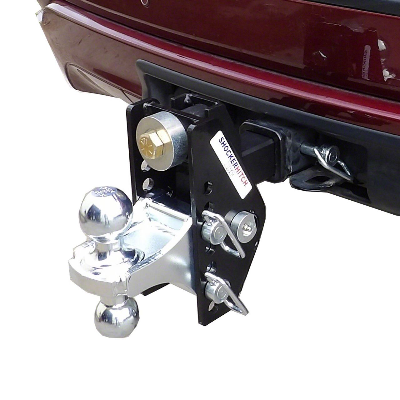 Shocker Hitch Yukon XRC Cushion 2-Inch Receiver Hitch Ball Mount; 4 ...