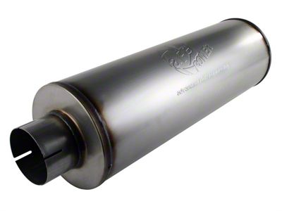 AFE MACH Force-XP Muffler; 4-Inch Inlet/4-Inch Outlet (Universal; Some Adaptation May Be Required)