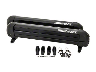 Rhino-Rack Ski and Snowboard Carrier for 4 Skis or 2 Snowboards (Universal; Some Adaptation May Be Required)