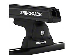 Rhino-Rack Heavy Duty 2-Bar Roof Rack; Black; 65-Inch (Universal; Some Adaptation May Be Required)