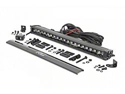 Rough Country 20-Inch Black Series Single Row White DRL LED Light Bar; Spot Beam (Universal; Some Adaptation May Be Required)