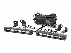 Rough Country 6-Inch Black Series Slimline LED Light Bars; Flood Beam (Universal; Some Adaptation May Be Required)