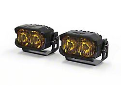 Morimoto 2Banger LED Pod Lights; NCS Yellow Combo Beam (Universal; Some Adaptation May Be Required)
