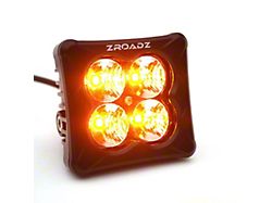 ZRoadz 3-Inch G2 Series Amber LED Light Pod; Flood Beam (Universal; Some Adaptation May Be Required)