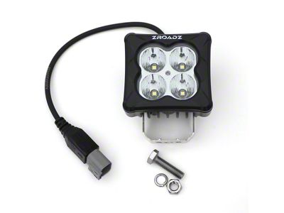 ZRoadz 3-Inch G2 Series Bright White LED Light Pod; Flood Beam (Universal; Some Adaptation May Be Required)