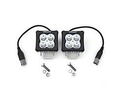 ZRoadz 3-Inch G2 Series Bright White LED Light Pods; Flood Beam (Universal; Some Adaptation May Be Required)
