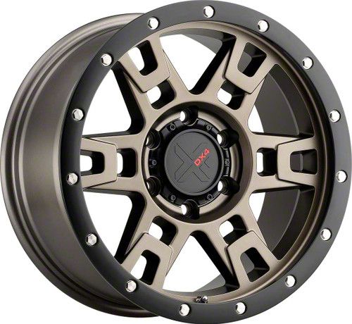 DX4 Wheels RAM 1500 Terrain Matte Bronze with Black Ring 5-Lug Wheel ...