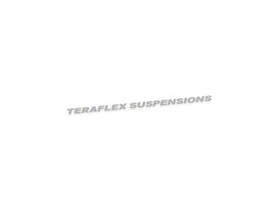 Teraflex 48-Inch Windshield Decal; Silver (Universal; Some Adaptation May Be Required)
