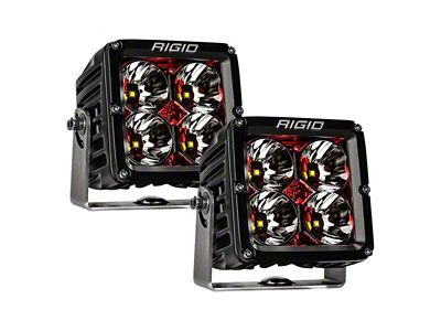 Rigid Industries Radiance Pod XL LED Lights with Red Backlight (Universal; Some Adaptation May Be Required)