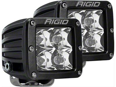 Rigid Industries D-Series LED Pod Lights; Amber Spot Beam (Universal; Some Adaptation May Be Required)