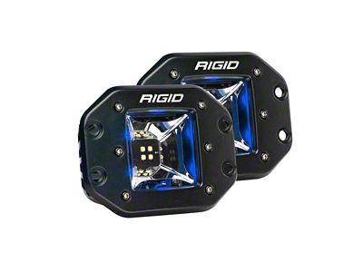 Rigid Industries Radiance Scene Flush Mount LED Pod Lights with Blue Backlight (Universal; Some Adaptation May Be Required)