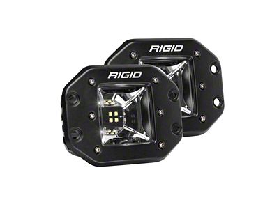 Rigid Industries Radiance Scene Flush Mount LED Pod Lights with White Backlight (Universal; Some Adaptation May Be Required)