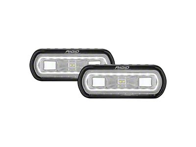 Rigid Industries SR-L Series Off-Road Spreader Flush Mount LED Pod Light with White Halo (Universal; Some Adaptation May Be Required)