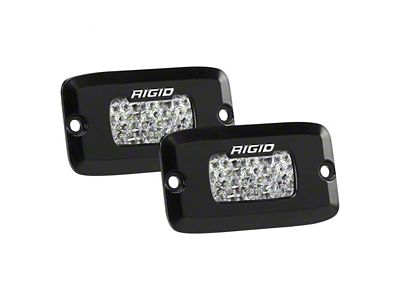 Rigid Industries SR-M Series Pro Flush Mount LED Backup Light Kit; Flood Diffused Beam (Universal; Some Adaptation May Be Required)