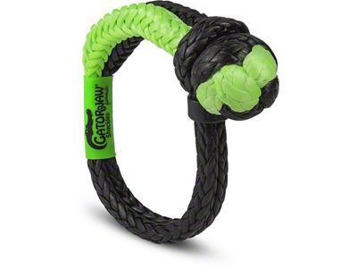 Bubba Rope 1/2-Inch NexGen Gator-Jaw Synthetic Soft Shackle; Green/Black