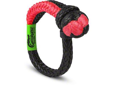 Bubba Rope 1/2-Inch NexGen Gator-Jaw Synthetic Soft Shackle; Red/Black