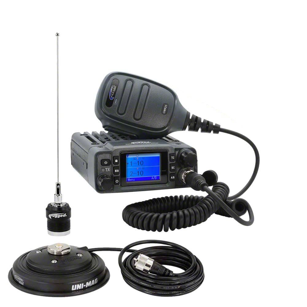 Rugged Radios RAM 2500 GMR25 Waterproof GMRS Mobile Radio Kit and ...