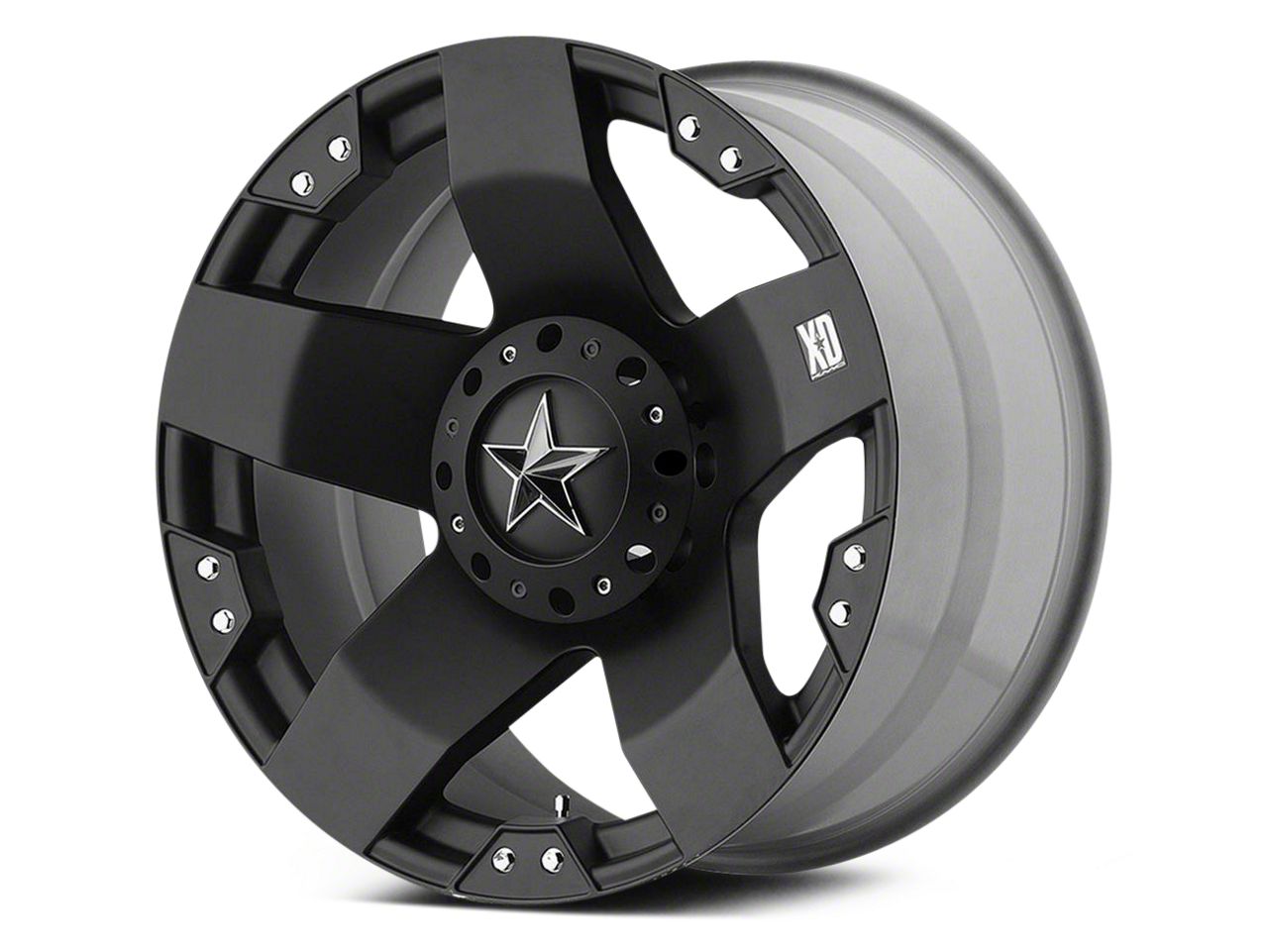 XD Dakota Rockstar Matte Black 5-Lug Wheel; 20x10; -24mm Offset ...