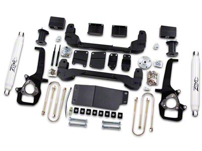 Zone Offroad 4-Inch Suspension Lift Kit with Shocks (06-08 4WD RAM 1500)