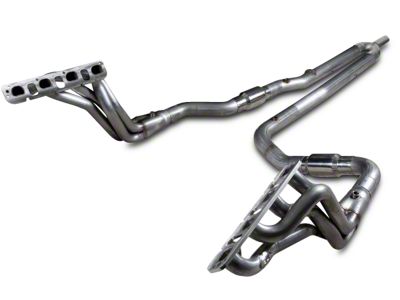 Stainless Works 1-3/4-Inch Headers with Catted Y-Pipe; Factory Connect (09-18 5.7L RAM 1500 Quad Cab, Crew Cab)