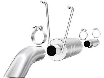 Magnaflow Off Road Pro Series Single Exhaust System; Turn Down (13-18 3.6L RAM 1500)