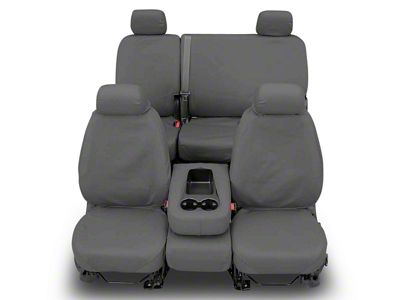 Covercraft Seat Saver Polycotton Custom Second Row Seat Cover; Gray (02-08 RAM 1500 Quad Cab, Mega Cab)