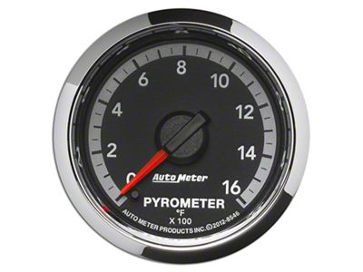 Auto Meter Factory Match Pyrometer Gauge; 0-1600 Degrees; Digital Stepper Motor (09-18 RAM 1500)