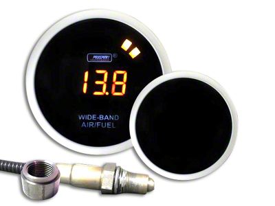 Prosport 52mm Digital Wideband Air/Fuel Ratio Gauge; Amber (Universal; Some Adaptation May Be Required)
